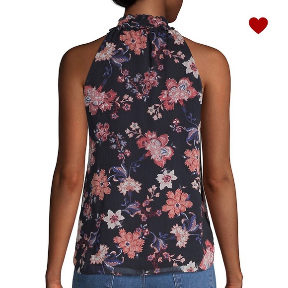 NWT✨ Supply Demand Floral Ruffle Sleeveless Blouse - Picture 2 of 6